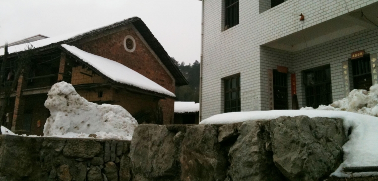 这儿的人们堆的不是雪人是雪狗